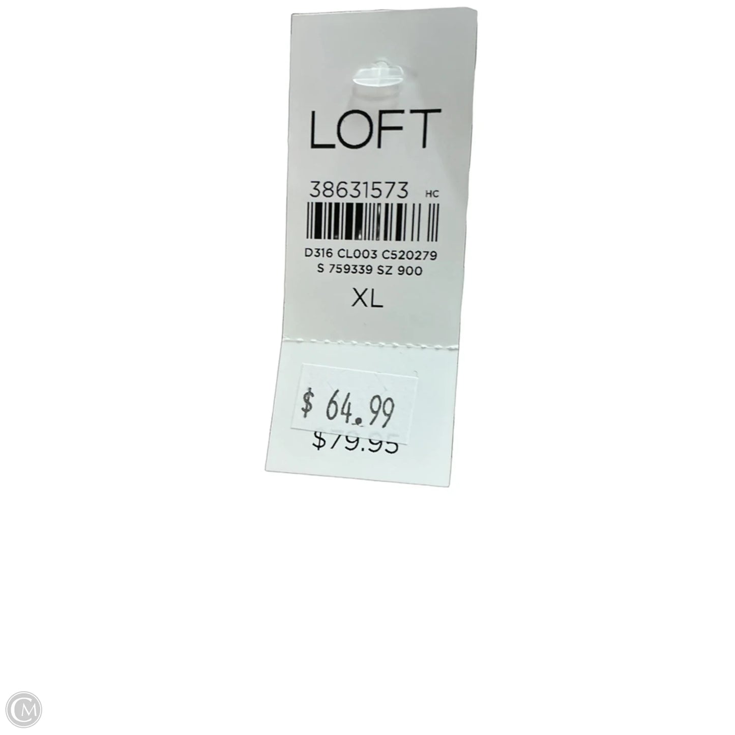 Dress Casual Maxi By Loft In Striped Pattern, Size: Xl
