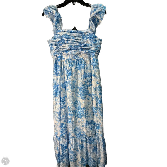 Dress Party Midi By Altard State In Blue & White, Size: S