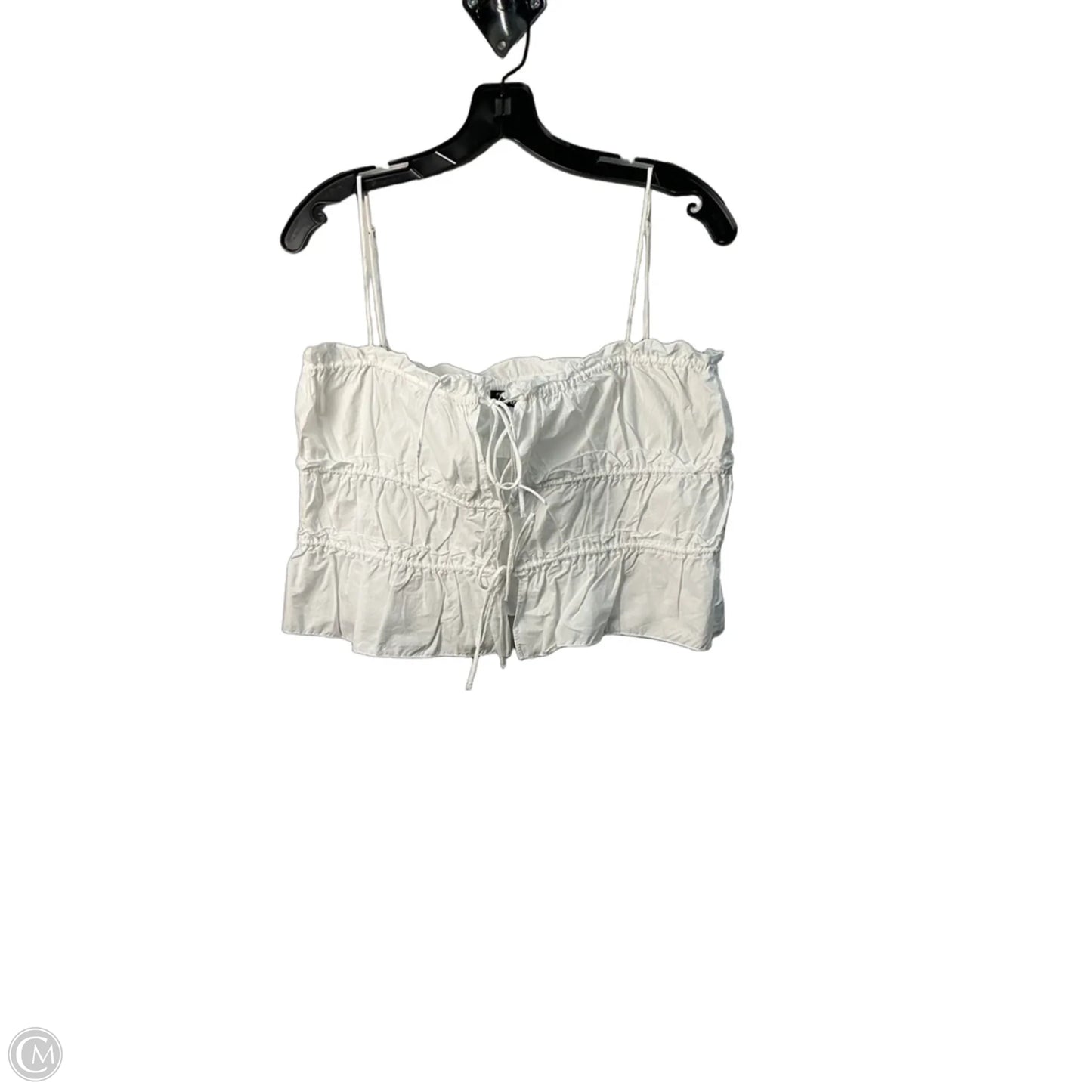 Top Sleeveless By Zara In White, Size: M