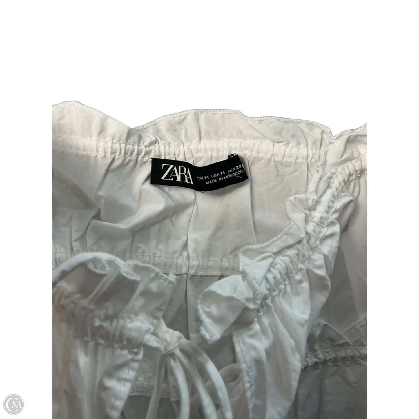 Top Sleeveless By Zara In White, Size: M