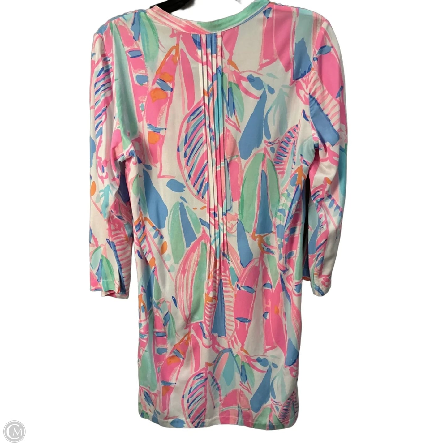 Dress Designer By Lilly Pulitzer In Pink & White, Size: M