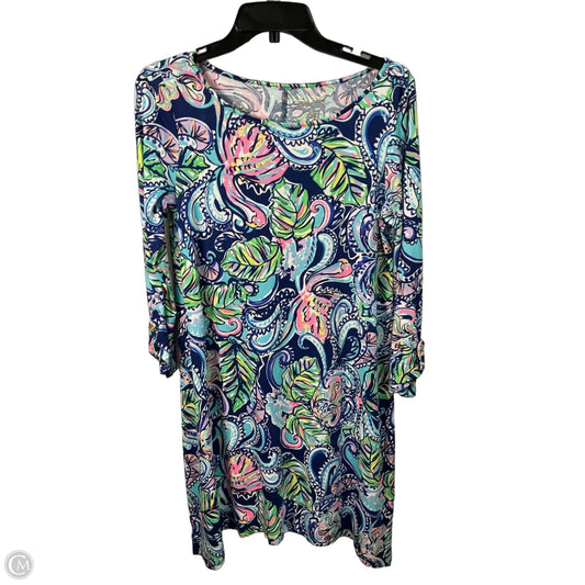 Dress Designer By Lilly Pulitzer In Blue & Green, Size: S