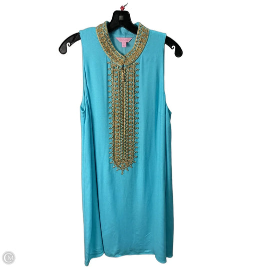 Dress Designer By Lilly Pulitzer In Aqua, Size: M