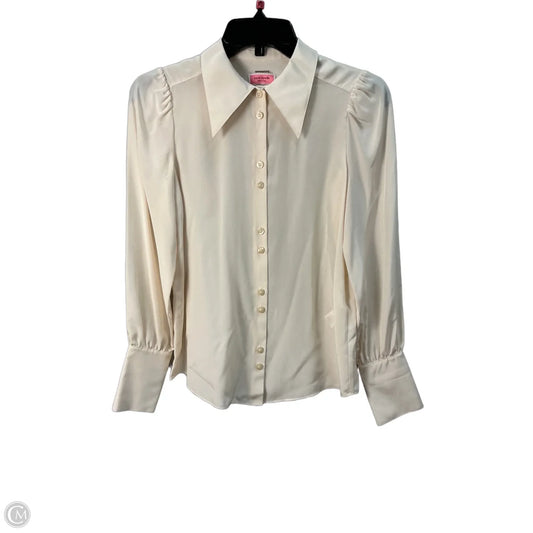 Top Long Sleeve Designer By Kate Spade In Cream, Size: Xxs