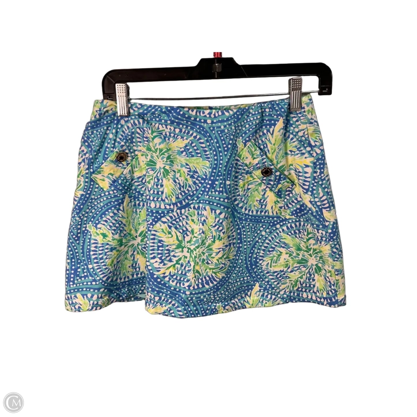 Skirt Designer By Lilly Pulitzer In Blue & Green, Size: 0