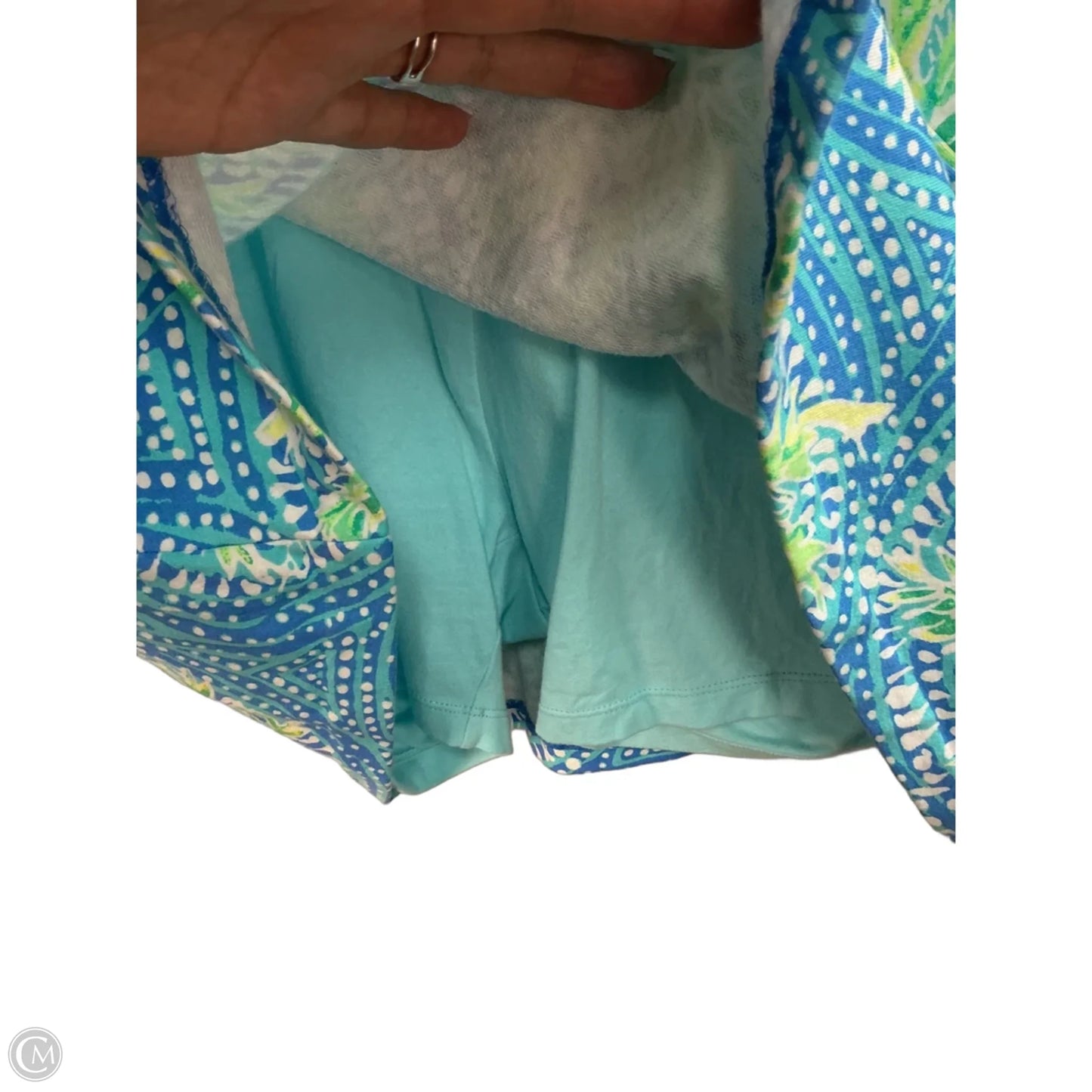 Skirt Designer By Lilly Pulitzer In Blue & Green, Size: 0