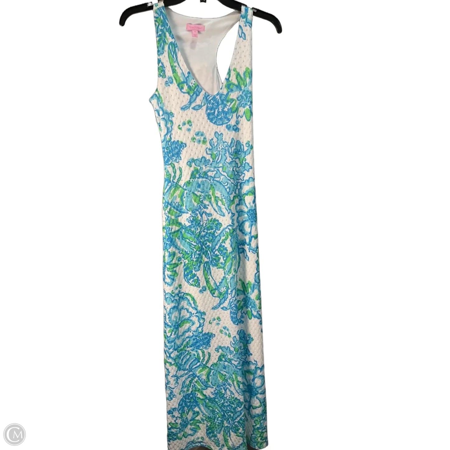 Dress Designer By Lilly Pulitzer In Blue & Green, Size: Xs