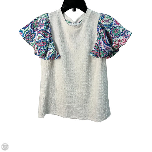 Top Short Sleeve By Thml In Multi-colored, Size: M