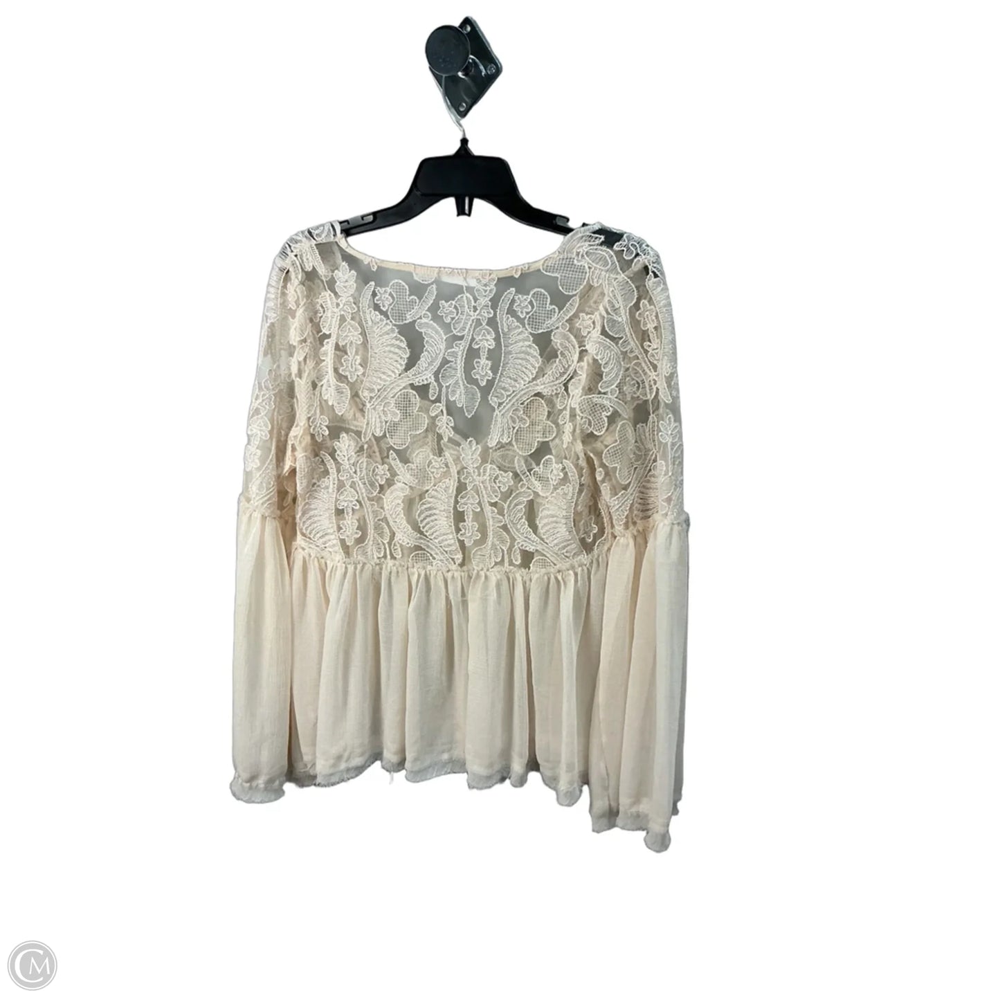 Top Long Sleeve By Altard State In Cream, Size: S