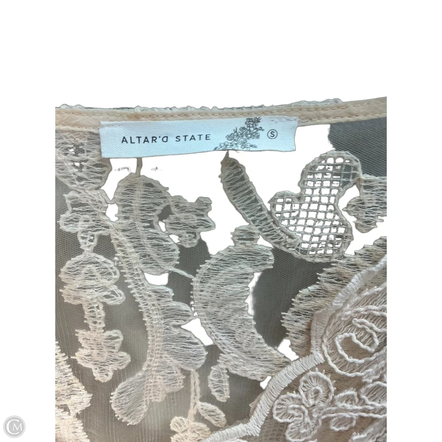 Top Long Sleeve By Altard State In Cream, Size: S