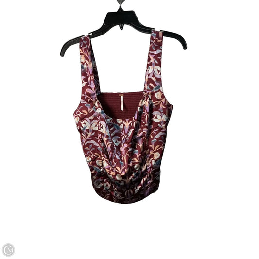 Top Sleeveless By Free People In Floral Print, Size: L