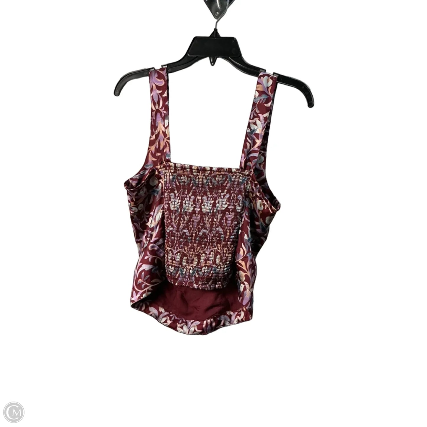 Top Sleeveless By Free People In Floral Print, Size: L