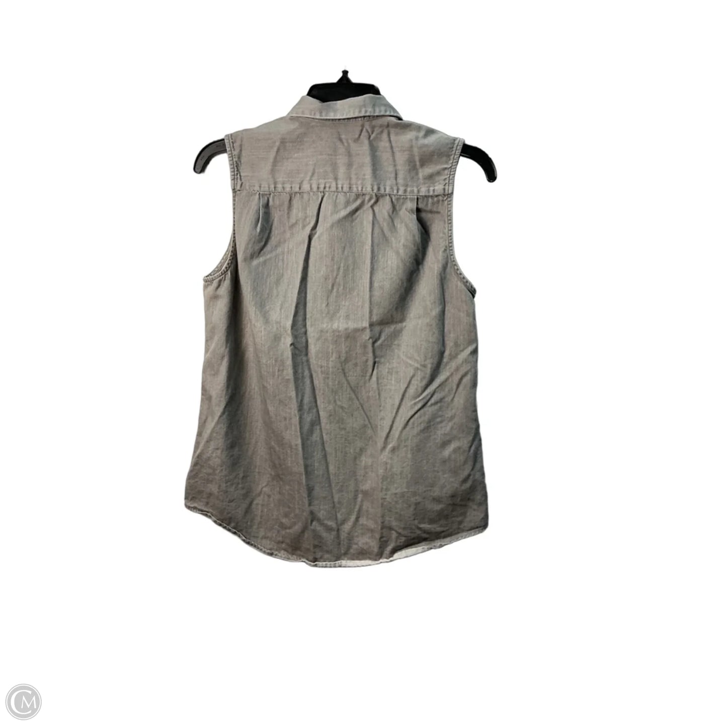 Top Sleeveless By Everlane In Grey, Size: S