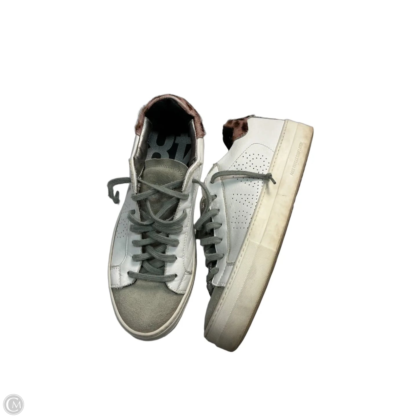 Shoes Sneakers By P448 In Grey & White, Size: 10