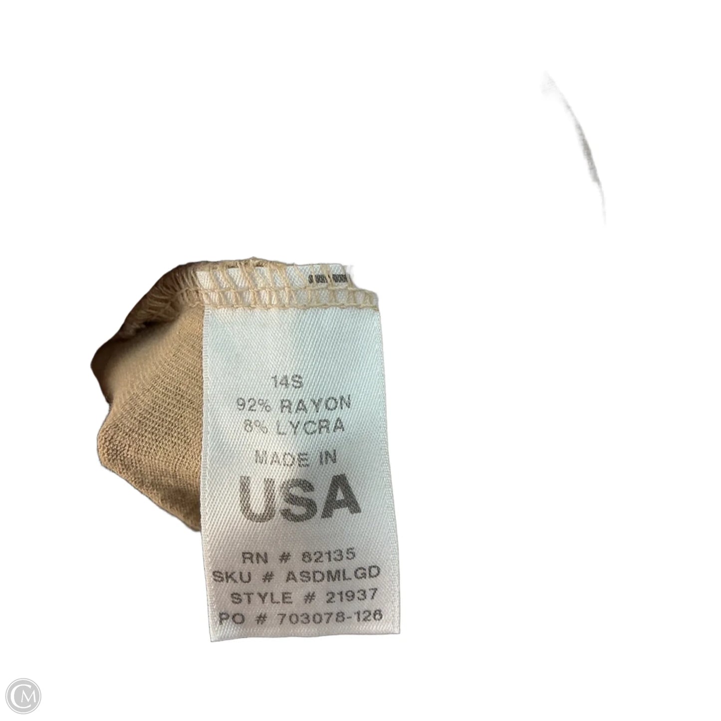 Dress Casual Short By Fresh Produce In Beige, Size: M
