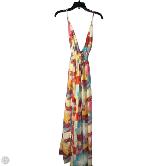 Dress Party Long By Clothes Mentor In Multi-colored, Size: S