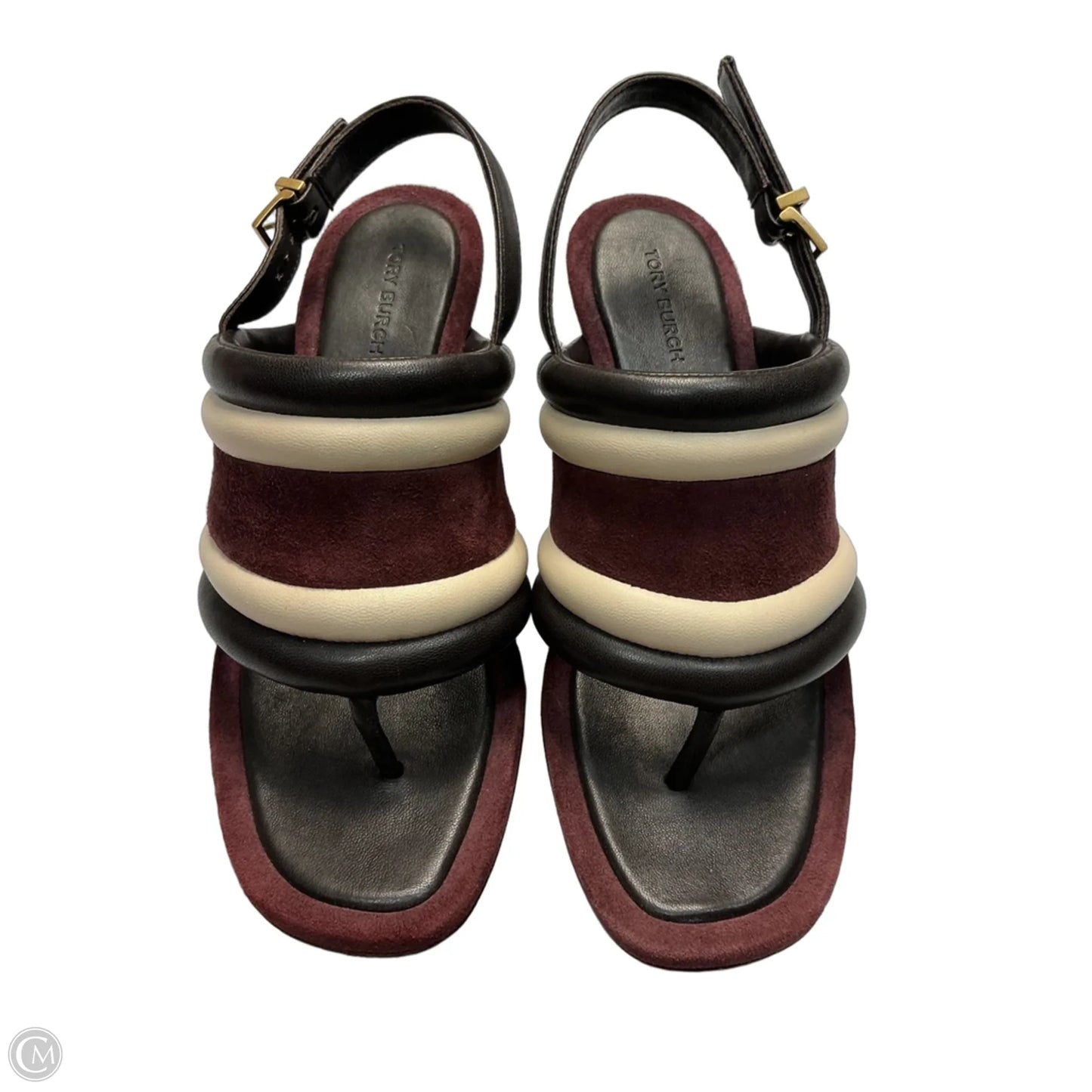 Shoes Designer By Tory Burch In Brown & Purple, Size: 6.5