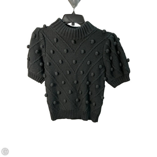 Sweater Short Sleeve By English Factory In Black, Size: Xs