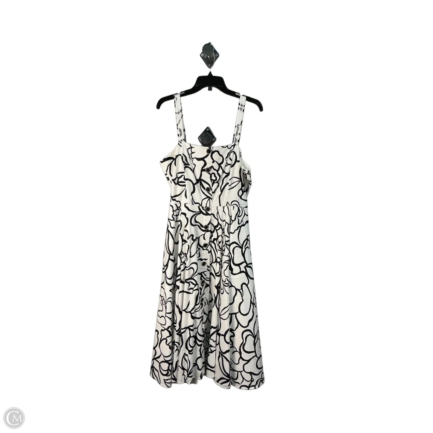 Dress Party Long By White House Black Market In Black & White, Size: L