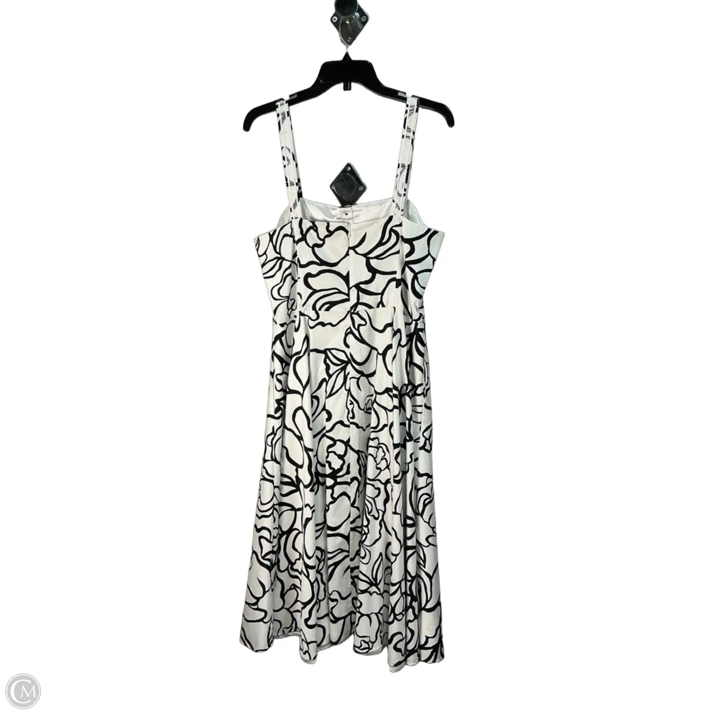 Dress Party Long By White House Black Market In Black & White, Size: L