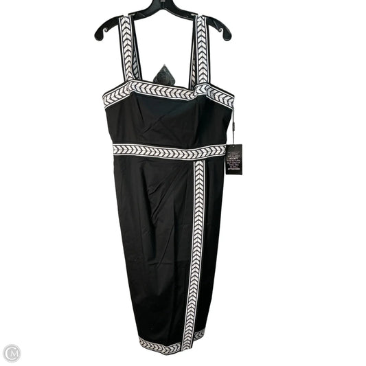 Dress Party Long By White House Black Market In Black & White, Size: L