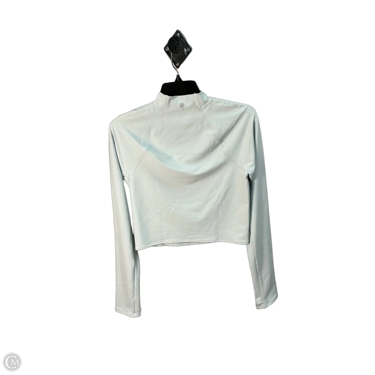 Athletic Top Long Sleeve Collar By Athleta In Green, Size: M