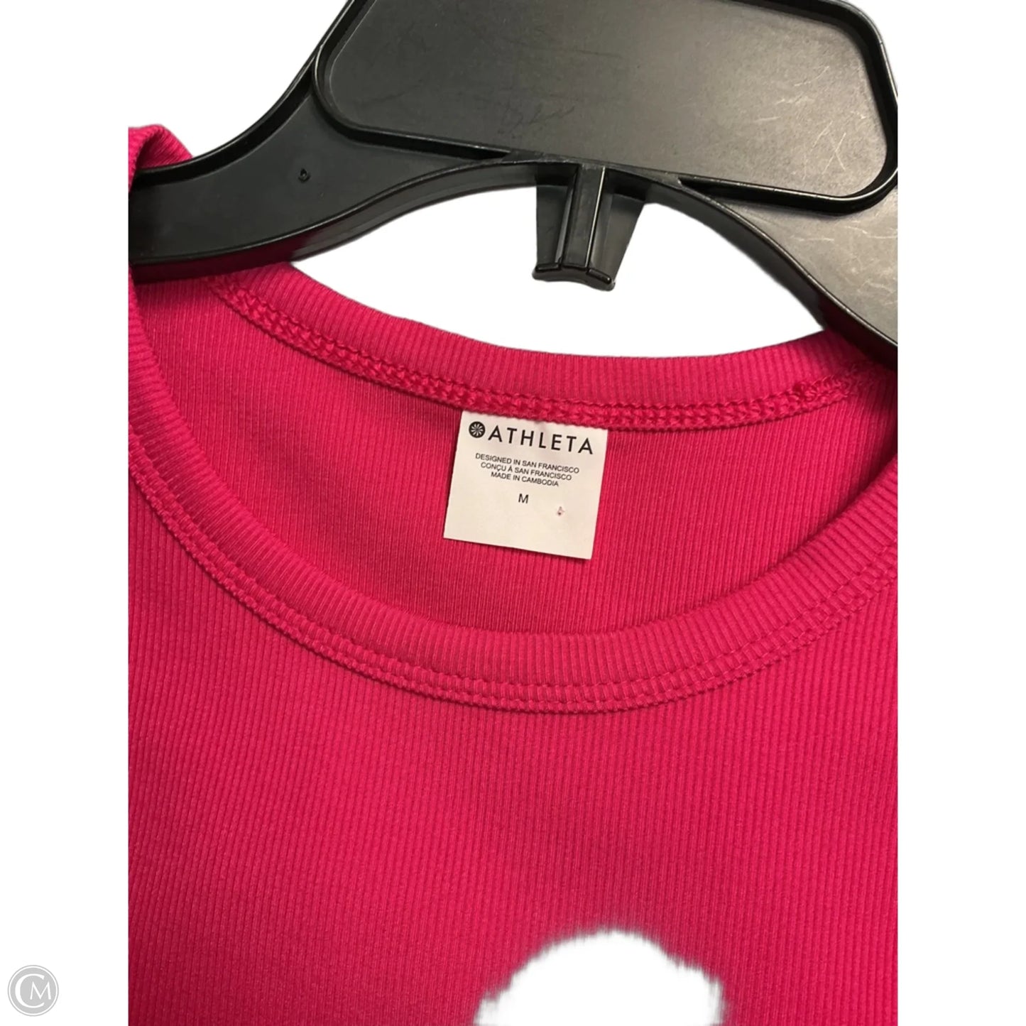 Top Short Sleeve Basic By Athleta In Pink, Size: M