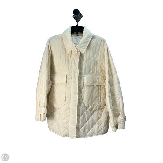 Jacket Puffer & Quilted By Anthropologie In Cream, Size: L
