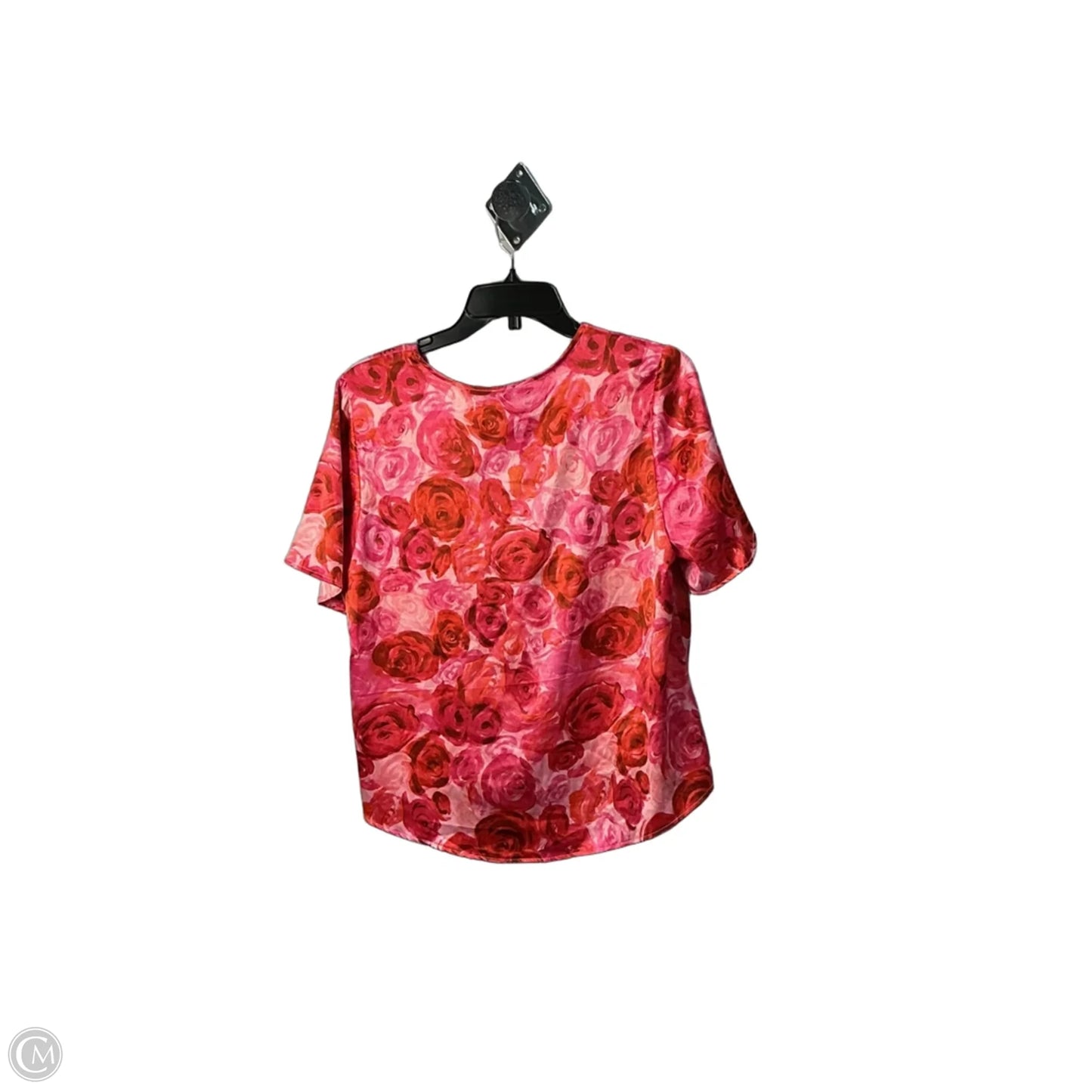 Top Short Sleeve By Co In Pink & Red, Size: M