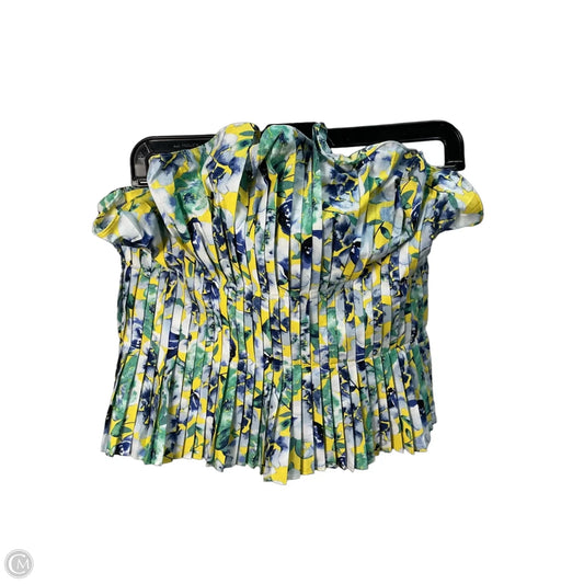 Top Sleeveless By White House Black Market In Green & Yellow, Size: S