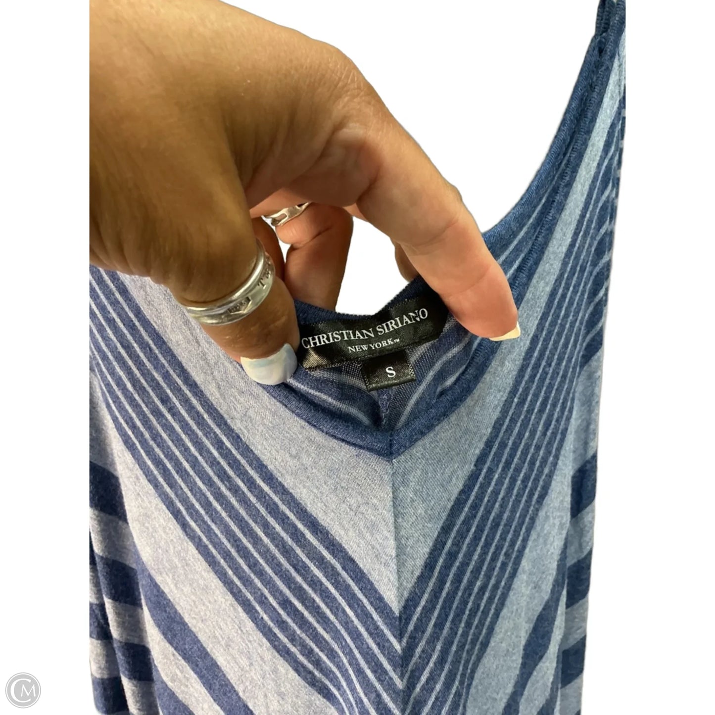 Dress Casual Maxi By Christian Siriano In Blue, Size: S