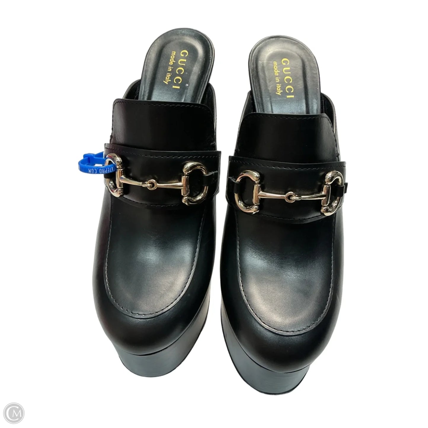 Shoes Luxury Designer By Gucci In Black, Size: 10