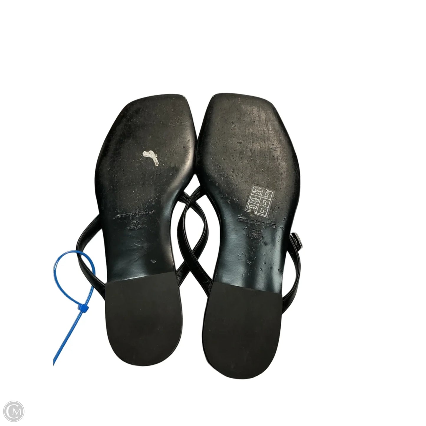 Shoes Luxury Designer By Alexander Wang In Black & Silver, Size: 7.5