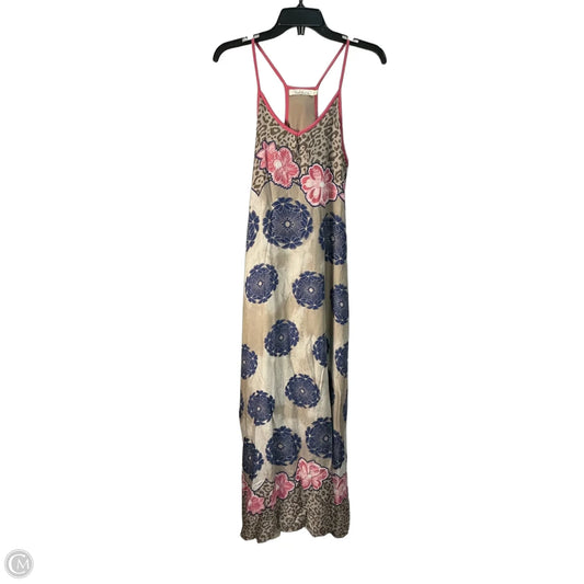 Dress Party Long By Solitaire In Blue & Tan, Size: S