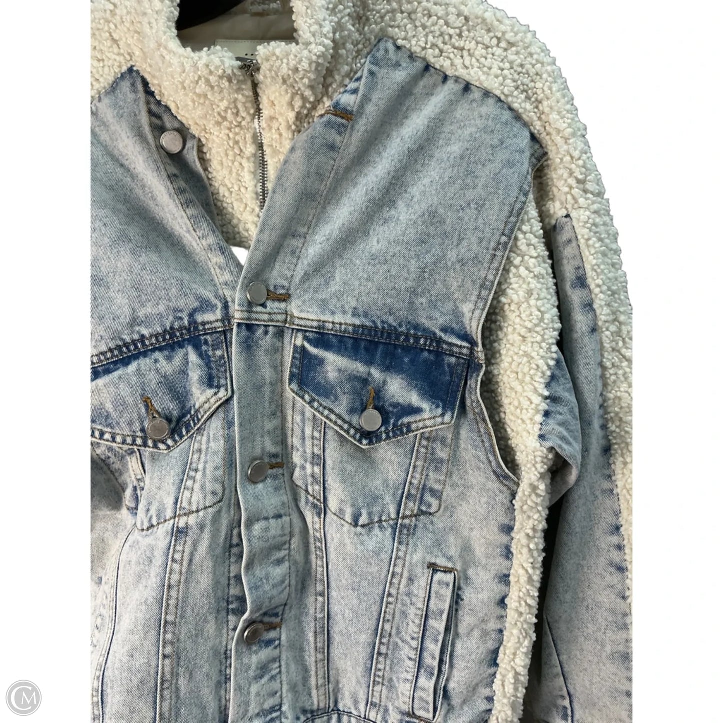 Jacket Denim By Blanknyc In Blue & Cream, Size: Xs