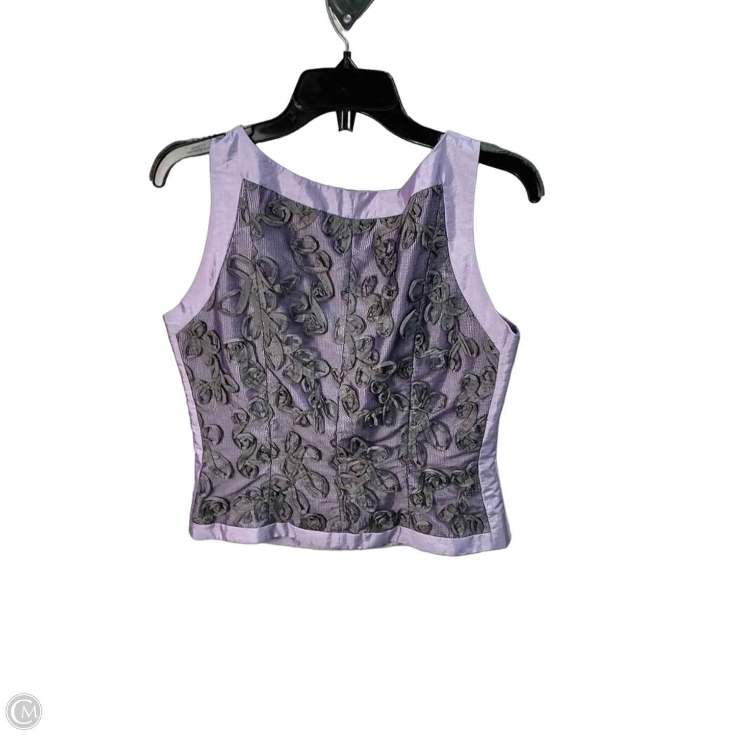Top Sleeveless By Cmc In Grey & Purple, Size: M