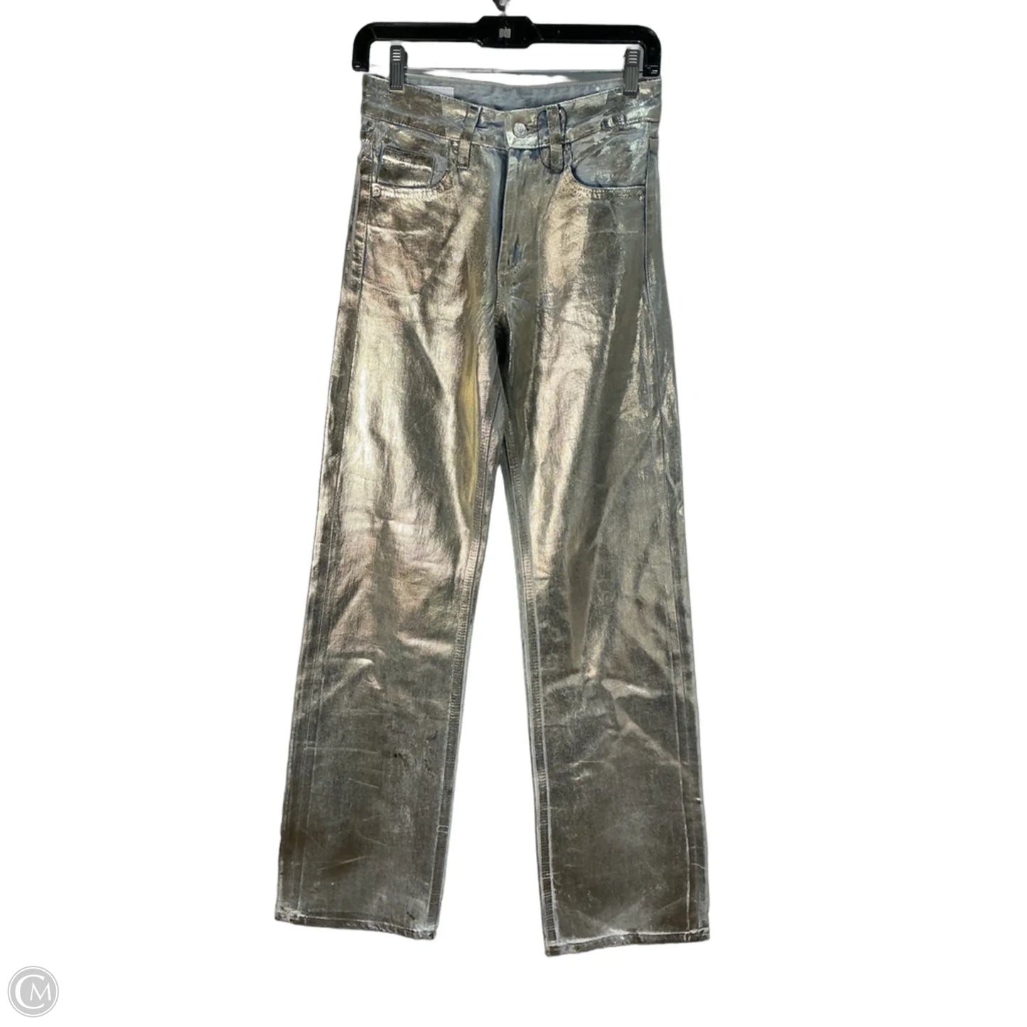 Jeans Boot Cut By Zara In Silver, Size: 0