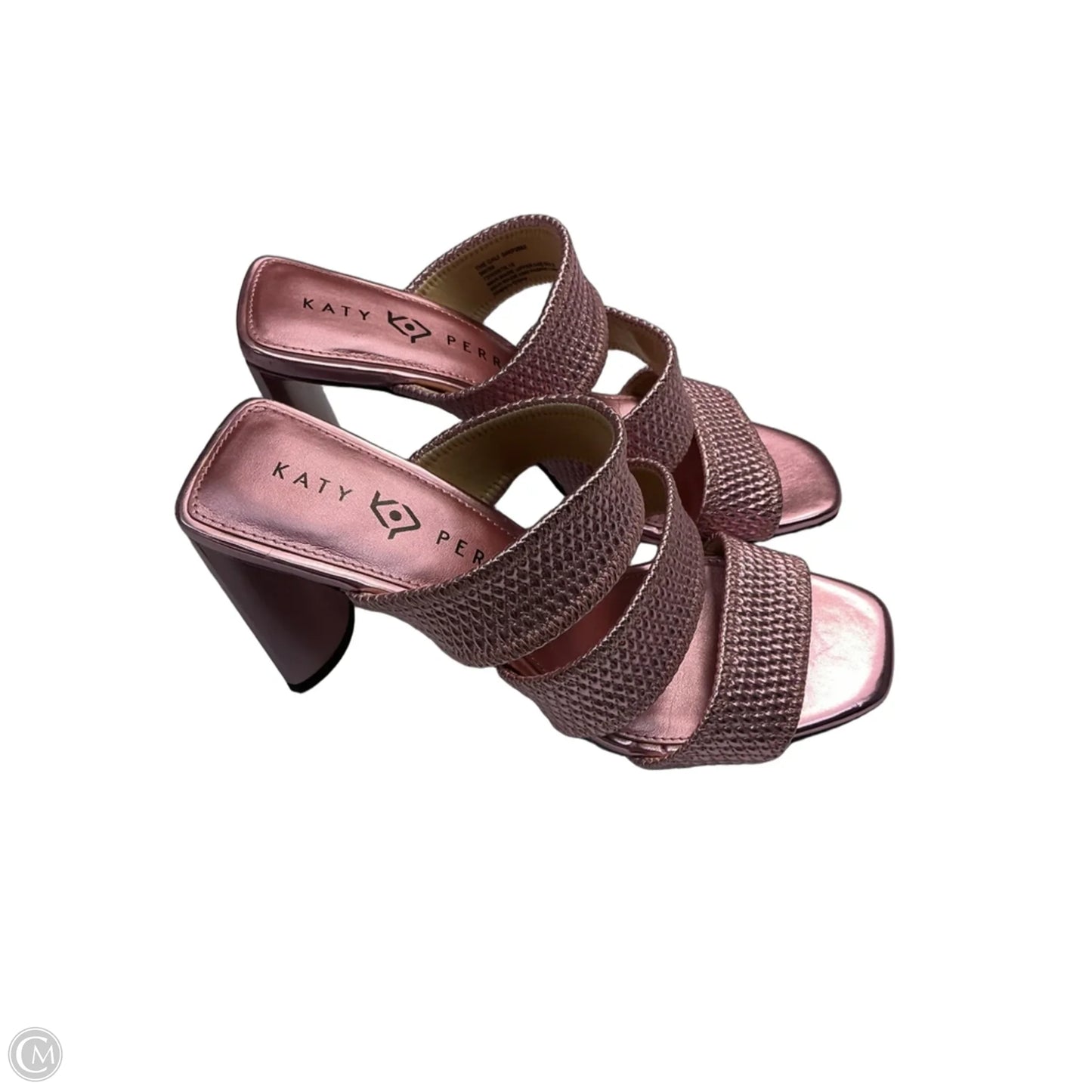 Sandals Heels Block By Katy Perry In Pink, Size: 9