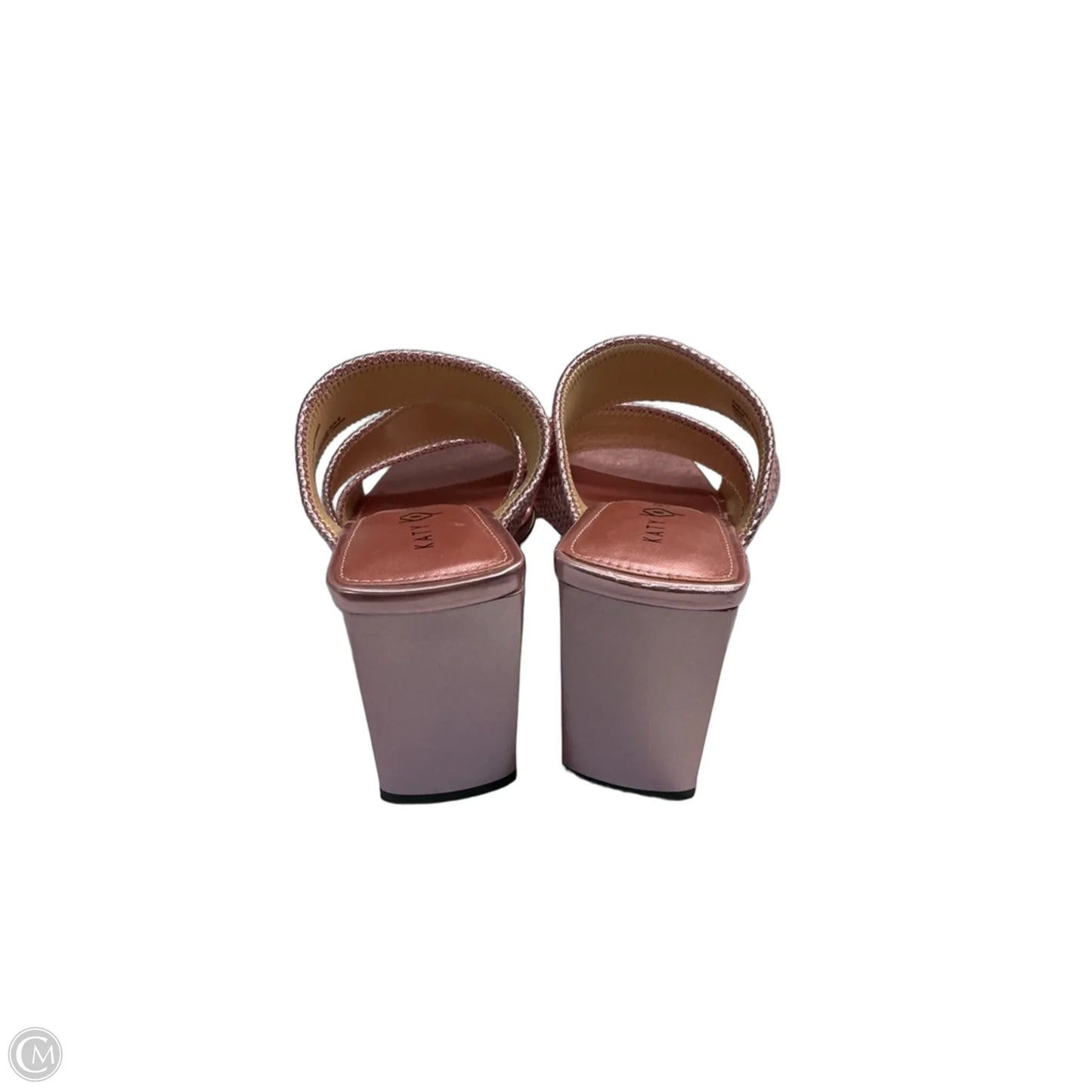 Sandals Heels Block By Katy Perry In Pink, Size: 9