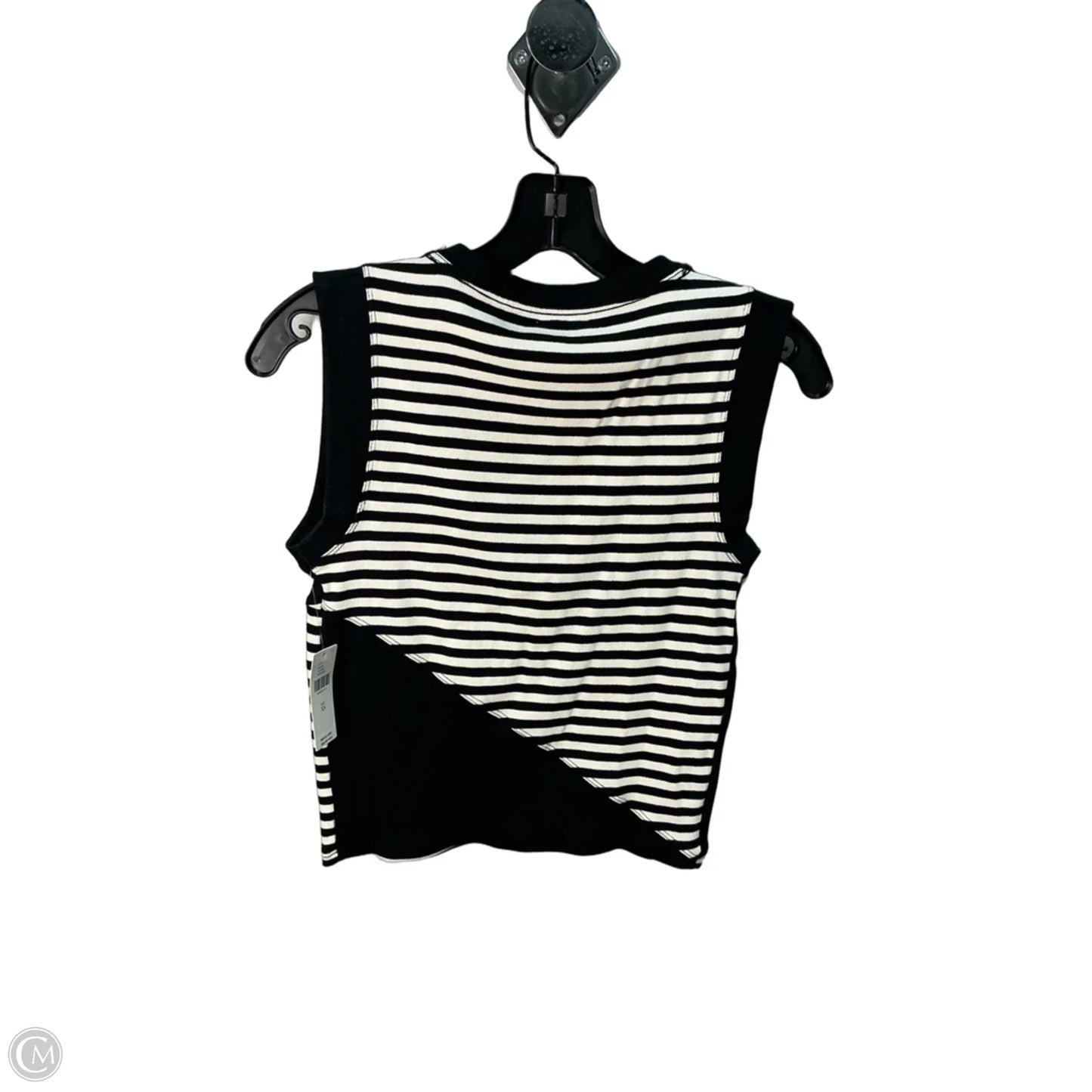 Top Sleeveless By Maeve In Black & Cream, Size: Xs