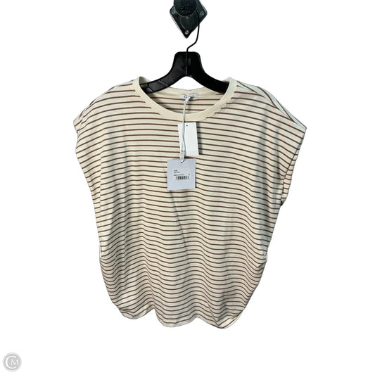 Top Sleeveless Basic By Pistola In Cream & Tan, Size: Xs