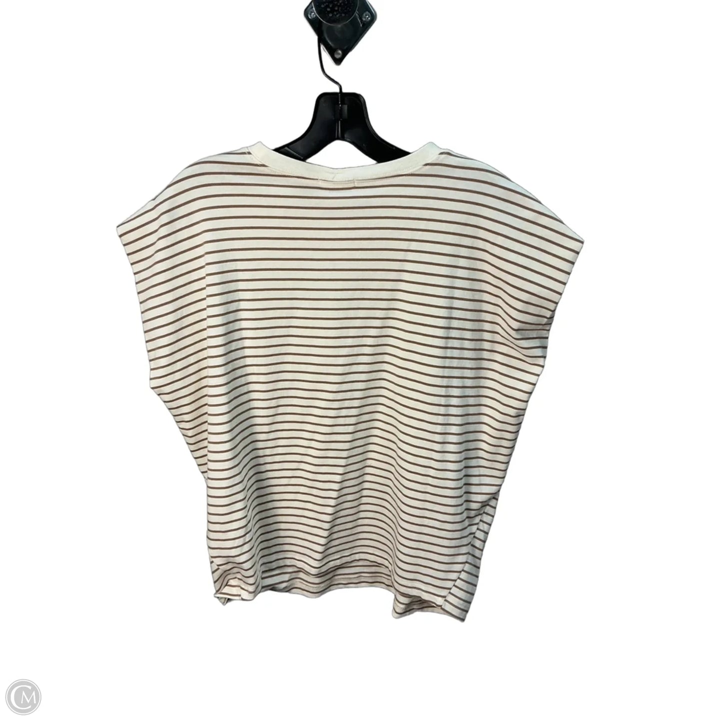 Top Sleeveless Basic By Pistola In Cream & Tan, Size: Xs
