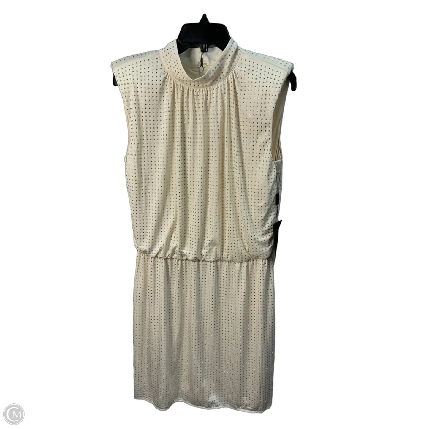 Dress Party Short By White House Black Market In Cream & Silver, Size: 8