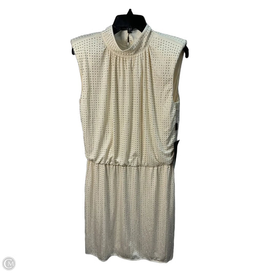 Dress Party Short By White House Black Market In Cream & Silver, Size: 8
