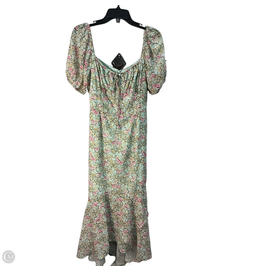 Dress Party Long By Astr In Green & Pink, Size: M