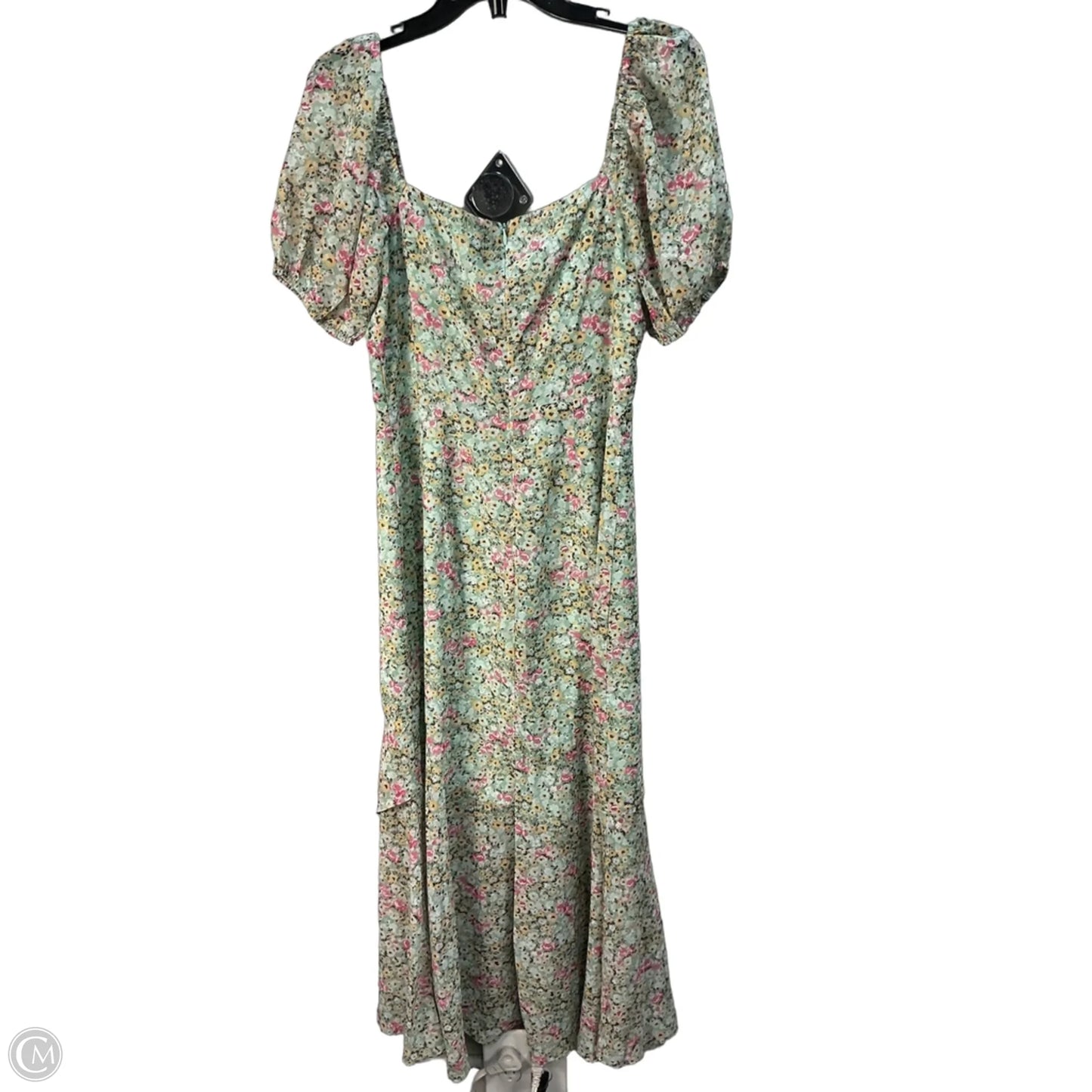 Dress Party Long By Astr In Green & Pink, Size: M