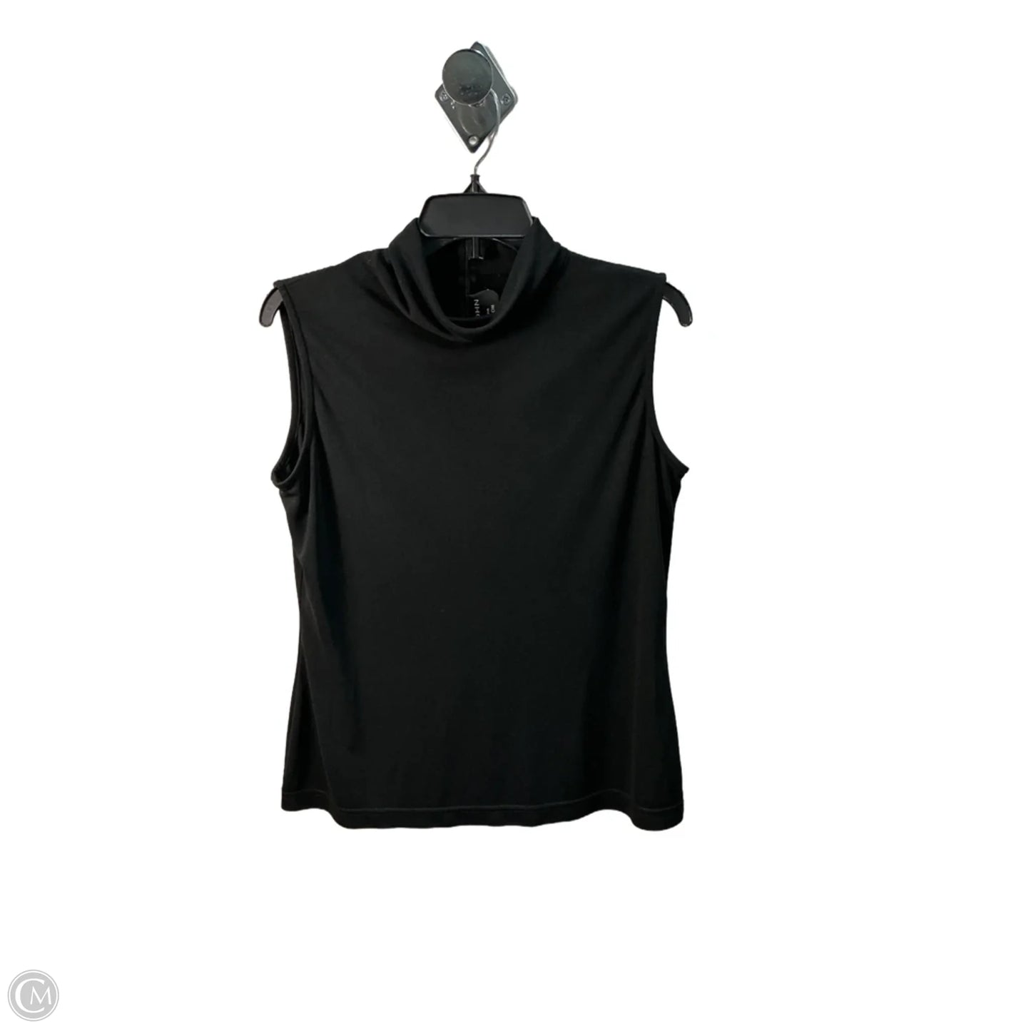 Top Sleeveless By St. John In Black, Size: M