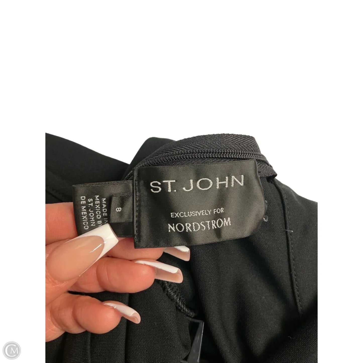 Top Sleeveless By St. John In Black, Size: M