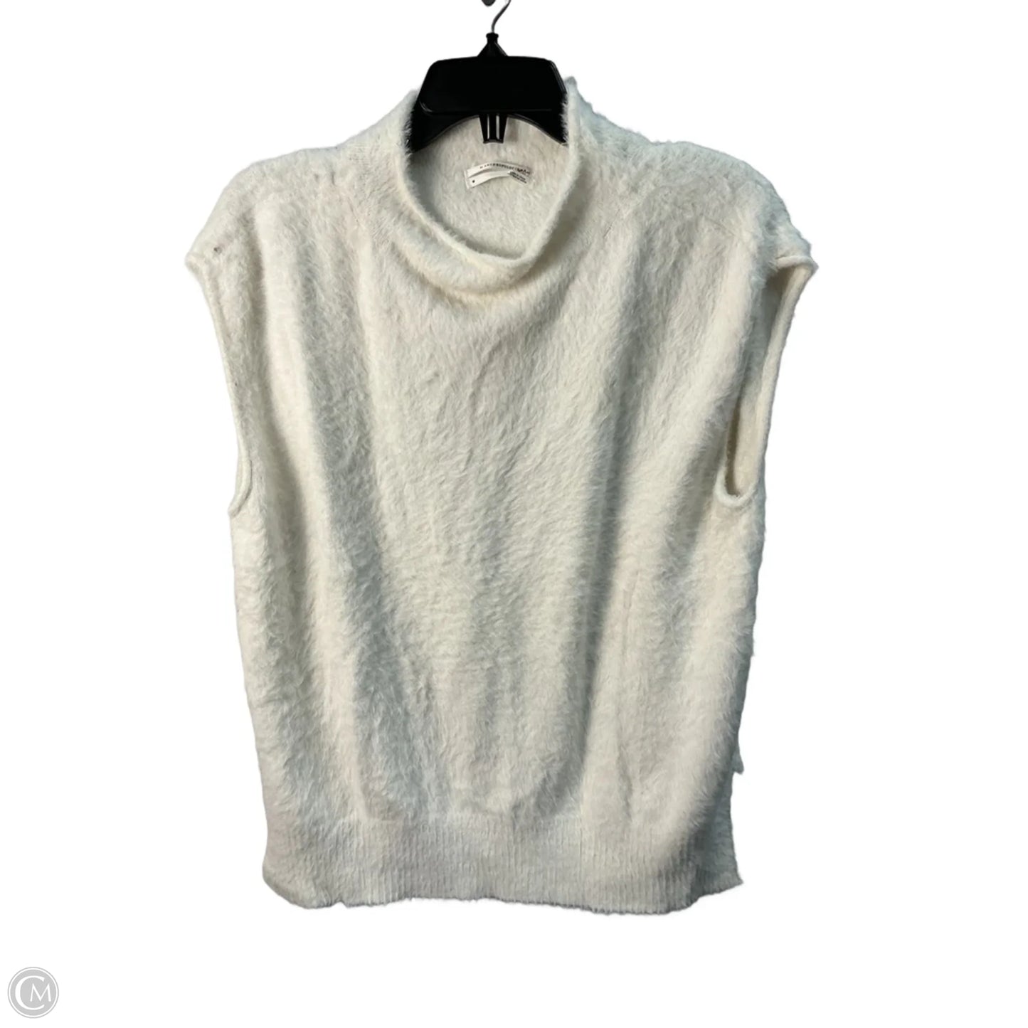 Top Sleeveless By Anthropologie In White, Size: M