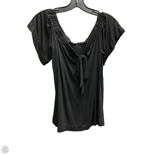 Top Short Sleeve By Loft In Black, Size: Xs